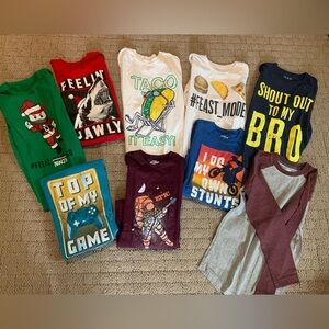 Boys graphic shirt lot (10-12)
